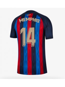 Barcelona Memphis Depay #14 Heimtrikot 2022-23 Kurzarm